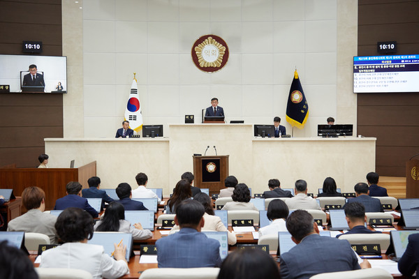 ▲ 제273회 제1차 정례회 제2차 본회의.