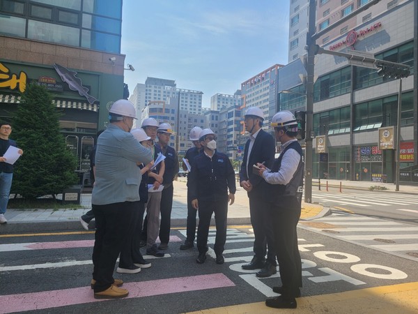 ▲ 배곧광장 공영주차장 안전점검.
