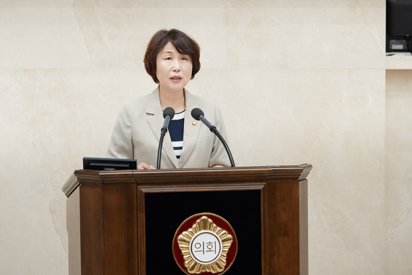 ▲ 시정 질문하는 유진선 의원.