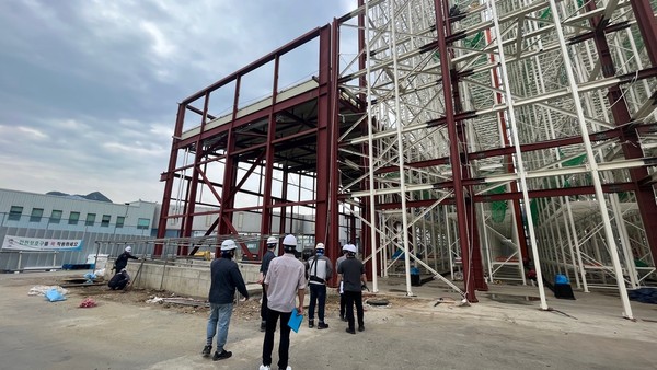 ▲ 군포시 우기대비 공사장 안전점검 실시 모습.