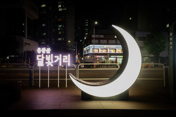 ▲ 바닥 목재 데크 및 조형물 설치 전경.