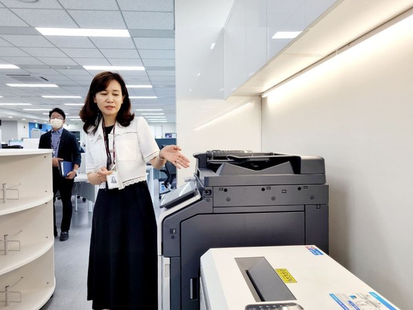 ▲ 경기도교육청 스마트워크 도입 현장 사진.
