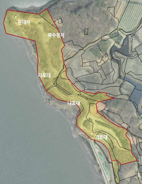 ▲ 김포 덕포진 배치도.