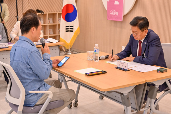 ▲ 양평군 찾아가는 열린군수실 진행 모습.