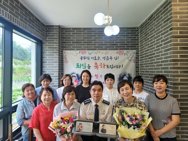 ▲ 공무직원 퇴임식 및 힐링·소통 워크숍.