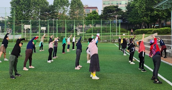 ▲ 계양구 무료 생활체육교실 운영 모습.
