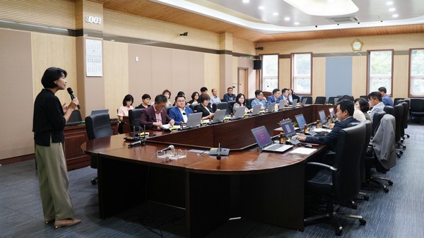 ▲ 평택시의회 의원 역량강화 교육 모습.