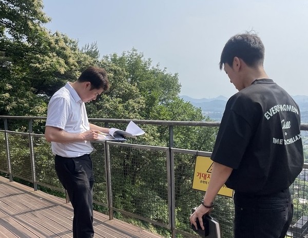 ▲ 광명도시공사 하절기 안전점검 실시 현장.