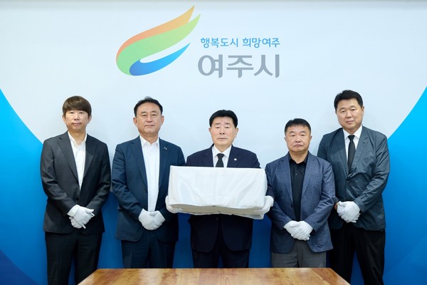 ▲ 여주시 유해 인계식 모습.