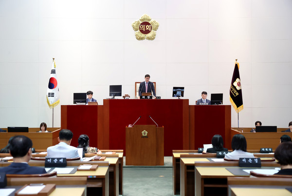 ▲ 제284회 임시회 전경.