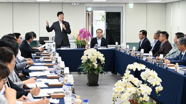 ▲ 안산시 경제인과의 간담회 개최 모습.