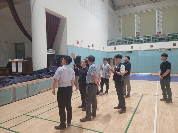 ▲ CEO 주관 현장점검 실시 현장.