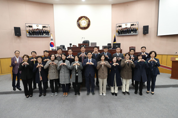 ▲ 제9대 성북구의회 의원들.
