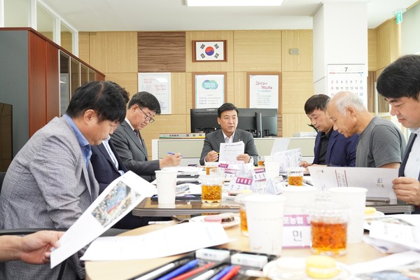 ▲ 방세환 광주시장이 시정현안 간담회를 주재하고 있다.