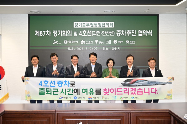 ▲ 경기중부권행정협의회 개최 모습.