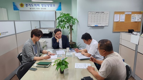 ▲ 학교 태양광 발전시설 설치·사후관리를 위한 정담회.