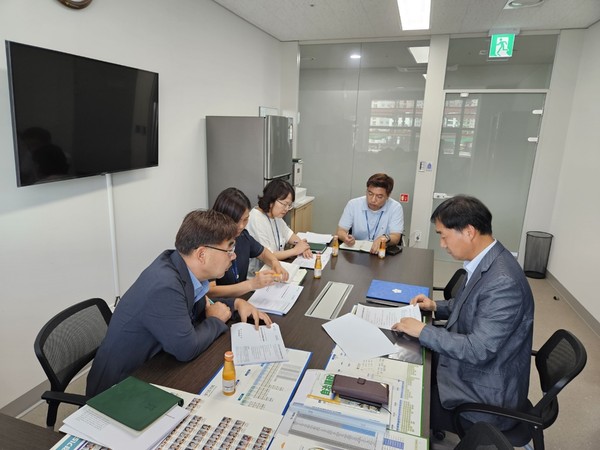 ▲ 사업장 안전관리시스템 개선 및 관심 촉구 정담회 모습.