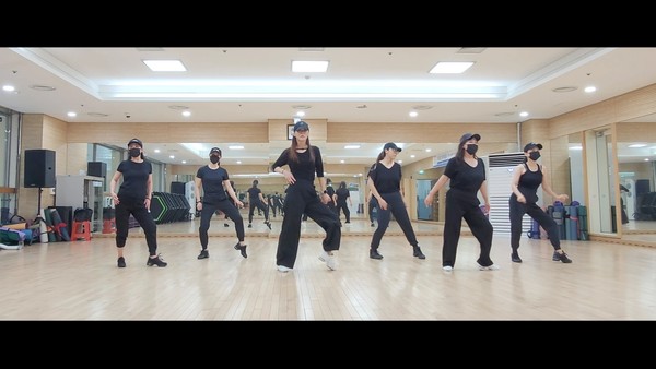 ▲ '쿵 라인댄스' 프로그램 운영 모습.