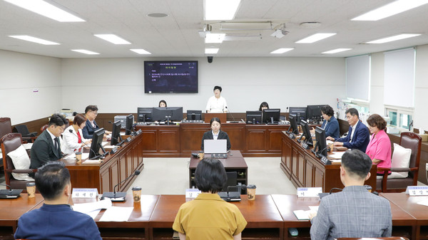 ▲ ‘제283회 제1차 정례회 폐회 중 의회운영위원회’의 한 장면.