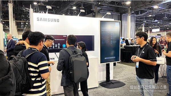 ▲ 삼성전자는 21~24일(현지시간) 미국 라스베이거스에서 열리고 있는 글로벌 IT 행사 'VMware 익스플로어(Explore) 2023'에서 VMware와 기술 협력을 발표했다. /뉴시스