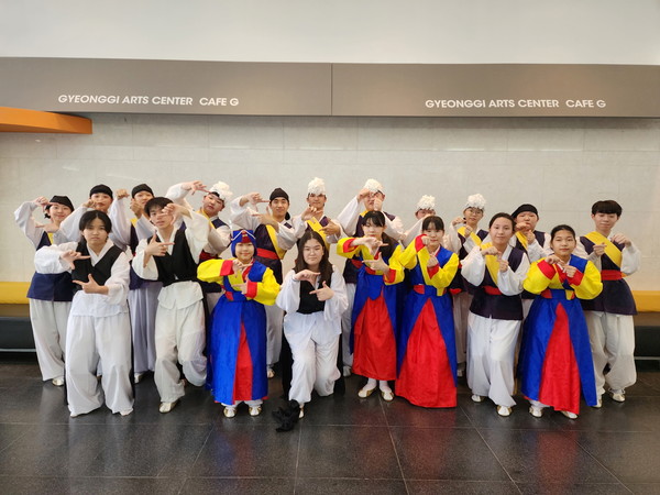 ▲ 제31회 경기도청소년종합예술제 본선 사물놀이 부문 참가 청소년들.