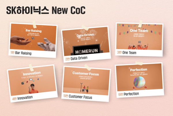 ▲ New CoC 여섯 가지 행동 가이드라인을 표현한 숏폼 영상