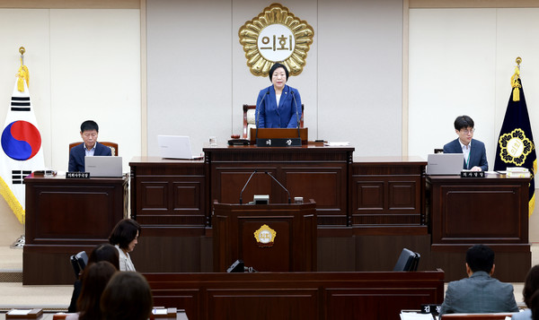 ▲ 부평구의회 제257회 임시회 개회 모습.