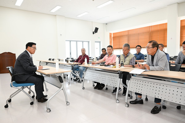 ▲ 강수현 양주시장이 택시업계 종사자들과 간담회를 가졌다.