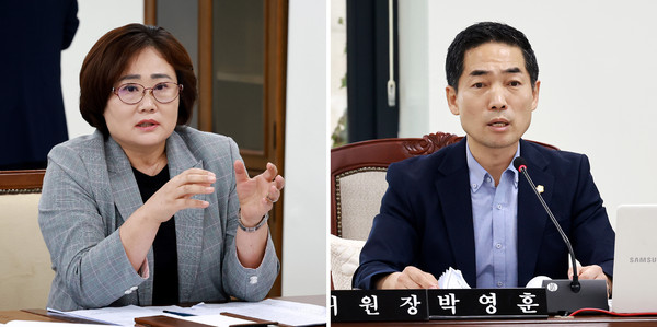 ▲ 부평구의회는 지난 7일 열린 제257회 임시회 제1차 의회운영위원회에서 김숙희 의원(갈산1·2, 삼산1동)이 대표 발의하고, 박영훈 의원(부평3, 산곡3·4, 십정1·2동)이 공동 발의에 참여한 ‘정책지원관 운영 및 관리 조례안’을 원안 가결하였다고 밝혔다.