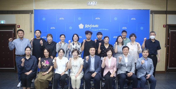 ▲ 평택시의회 김산수 의원, 공익 활동가와의 간담회.