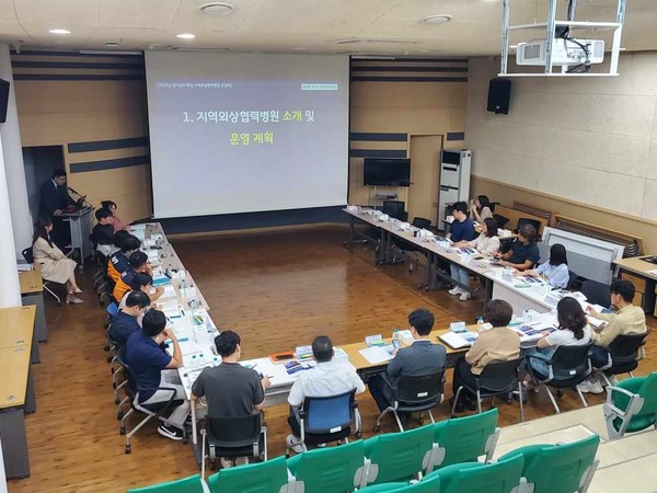▲ 화성시 지역외상협력병원 간담회 개최 모습.