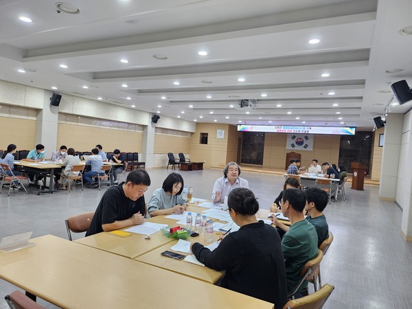 ▲ 강화군 성과지표 컨설팅 진행 모습.