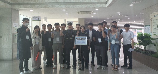▲ 다중이용시설 비상상황 합동 모의훈련 실시 단체사진.