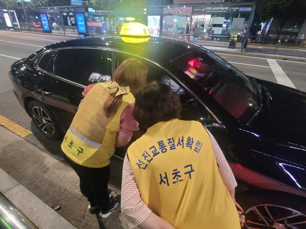 ▲ 심야시간 택시 불법 영업행위 단속.