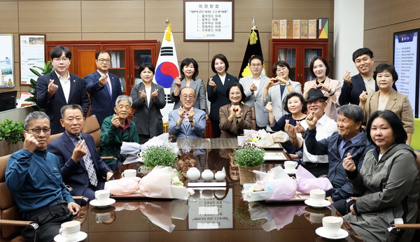 ▲ 제27회 노인의 날 기념 대한노인회 광주시지회 간담회.