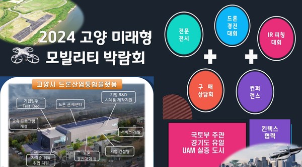 ▲ 고양특례시 2024 고양 미래형 모빌리티 박람회 안내물.