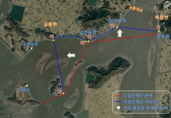 ▲ 조업한계선 상향 조정.