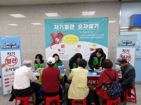 ▲ 구리시 찾아가는 건강 관리 사업 운영 모습.