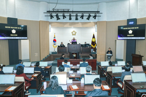 ▲ 제225회 임시회 제2차 본회의 전경.
