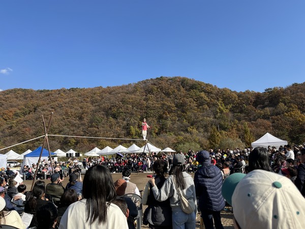▲ 연천군 마당놀이 재인폭포전 개최 모습.