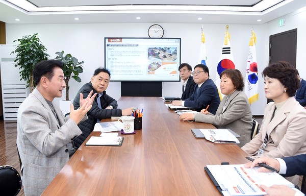 ▲ 의정부시 2024년 주요업무계획 보고회 개최 모습.