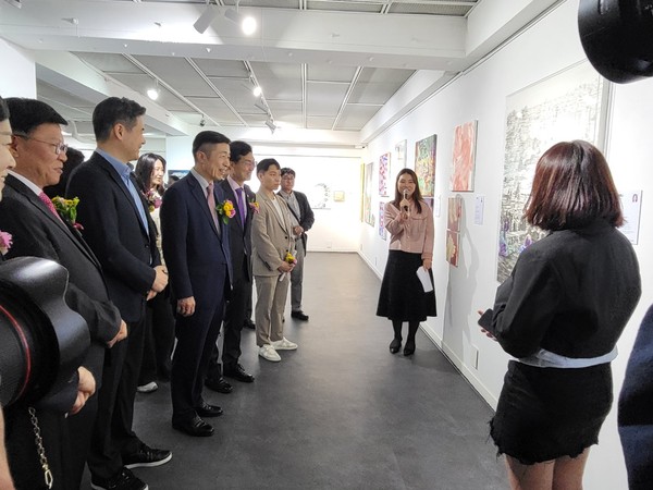 ▲ 2023 서초 청년작가 특별전시 개막식 사진.