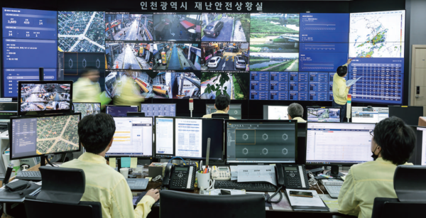 ▲ 인천시 재난안전상황실.