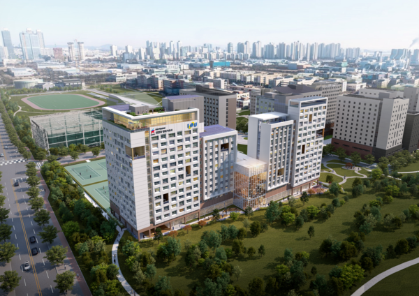 ▲ 인천대학교 행복기숙사 조감도.