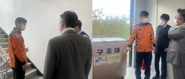 ▲ 의정부 요양병원 현장지도 실시 모습.