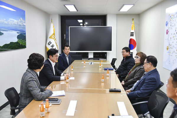 ▲ 김포시 위생단체협의회 간담회 개최 모습.