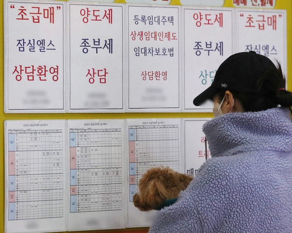 ▲ 서울 한 부동산중개업소에 종부세 등 상담 안내문이 붙어있다. /뉴시스
