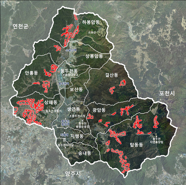 ▲ 동두천시 성장관리계획구역도.
