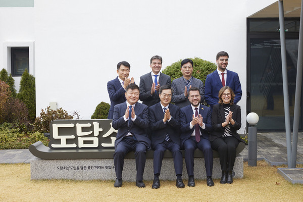 ▲ 스페인 카탈루냐 주지사 면담 모습.