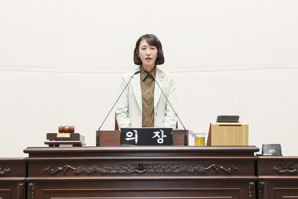 ▲ 김현주 의장, 제276회 제2차 정례회 개회.